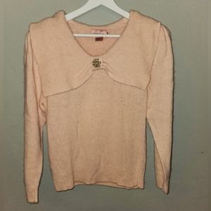 🎀 Vintage 1980s Pretty & Pink Sweater